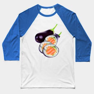 Eggplant sushi Baseball T-Shirt